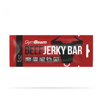 Beef Jerky Bar - GymBeam - kořeněné - 25 g