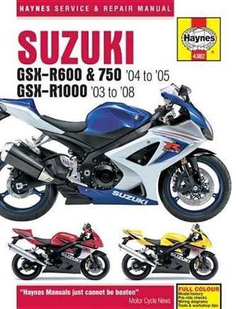 Suzuki Gsx-R600, 750 & 1000, '03-'06