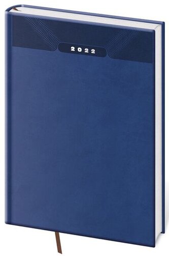 Diář 2022 Print - modrý, týdenní, A5