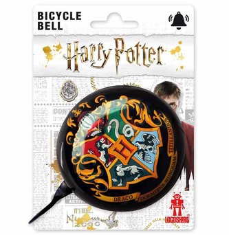 Kovový zvonek na kolo Harry Potter: Erb Bradavice - Hogwarts (8 x 8,5 cm)