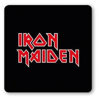 Tácek pod sklenici Iron Maiden: Logo (10 x 10 cm)