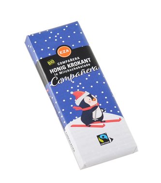 Eza Bio mléčná medová čokoláda Tučňák, 50 g