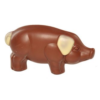 Eza Bio vánoční prasátko štěstí z mléčné čokolády, 50 g