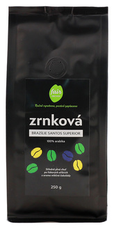 Fairobchod Zrnková káva Brazílie Santos Superior, 1000 g