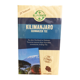 El Puente Černý čaj Kilimanjaro, porcovaný 20 x 2 g