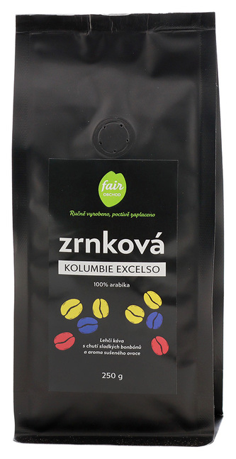 Fairobchod Zrnková káva Kolumbie Excelso, 1000 g