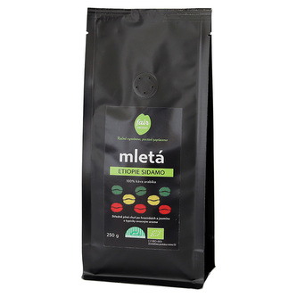 Fairobchod Bio mletá káva Etiopie Sidamo, 500 g