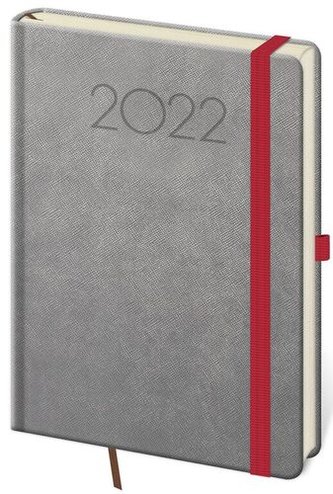 Diář 2022 týdenní A5 New Praga - tmavě šedá
