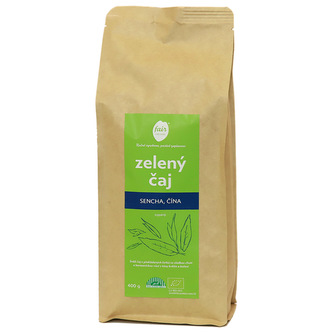 Fairobchod Bio zelený čaj Sencha z Číny, větší balení Hmotnost: 400 g