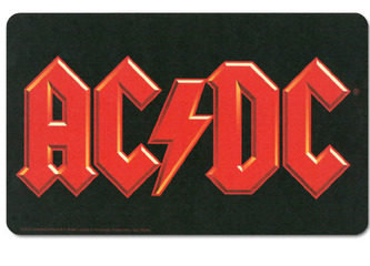 Podložka na jídelní stůl AC/DC: Logo (23 cm x 14 cm) plastová