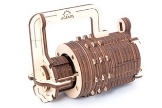 Dřevěný mechanický model Kombinační zámek