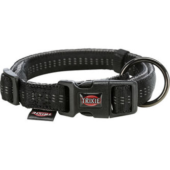 Obojek SOFTLINE ELEGANCE - černá/grafite - M-L:35-55cm/20mm