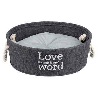 Kulatý pelech LIAN 45 cm šedý