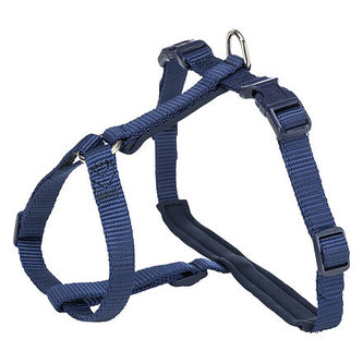 PREMIUM postroj pro kočky s vodítkem, 33-57cm/13mm, 1.20m, indigo - DOPRODEJ