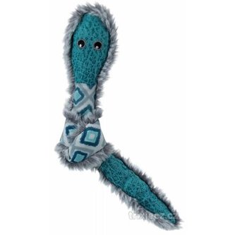 Zauzlený had, plyš/látka 24 cm - DOPRODEJ