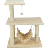 Škrábadlo MORELLA s houpačkou 96cm - béžové