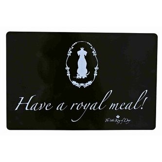 Prostírání - gumová podložka pod misky černá Royal 44x28 cm