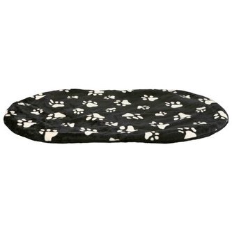 Plyšový polštář JOEY, černý - DOPRODEJ - 115 x 72cm