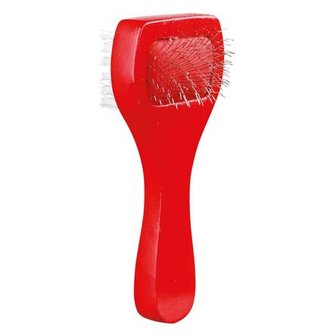 Oboustranný, jemný kartáč, nylonové štětiny 6 x 13 cm