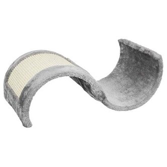 Škrábací VLNA Wavy sisal 29x18x50cm,  - šedá/přírodní