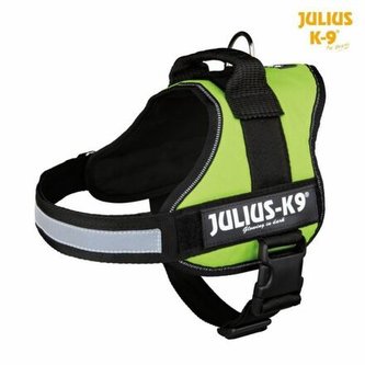 Julius-K9 silový postroj 0/M-L 58-76 cm,  - limetkově zelený DOPRODEJ
