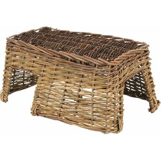 Proutěný domek pro morčata/zakrslé králíky,  dva vchody, 42 × 20 x 23 cm