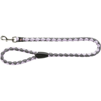 Vodítko CAVO kulaté - lila/grafit - L-XL:1,00m/18mm