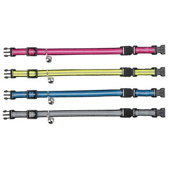 Reflexní obojek pro kočky, dvě spony pro větší bezpečí