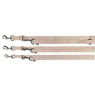 Vodítko PREMIUM prodlužovací - béžová - DOPRODEJ - M-L:2,00m/20mm