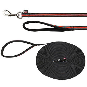 FUSION stopovací vodítko pásek 10 m/17 mm, černo-oranžový - DOPRODEJ