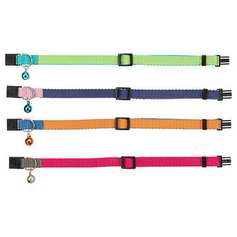 Obojek pro kočky dvojbarevný, s rolničkou - DOPRODEJ