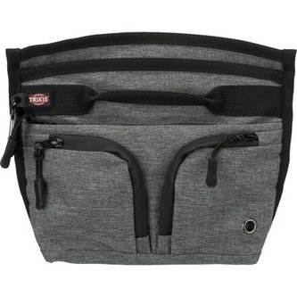 Duo Treat taštička na pamlsky, 23 x 19 cm, šedá/černá