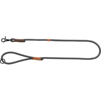 BE NORDIC vodítko - tmavošedá/hnědá - S-M:1,00m/8mm