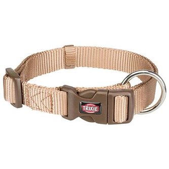 Obojek PREMIUM - karamel - M-L:35-55cm/20mm