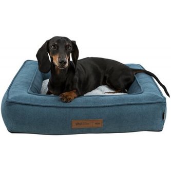 TONIO obdélníkové Vital lůžko s okrajem, 60 x 50 cm, petrolejová/šedobílá