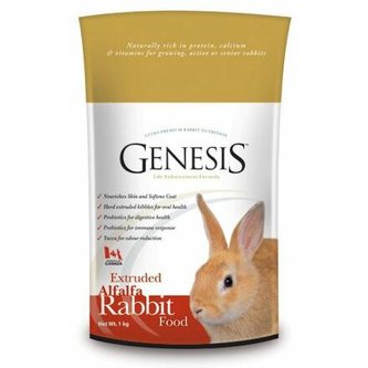 GENESIS RABBIT FOOD ALFALFA 1kg granulované k.pro králíky