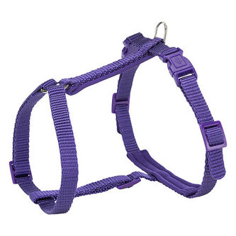 Postroj pro kočku PREMIUM, s vodítkem, 25-45cm/10mm, 1.20m, violet - DOPRODEJ