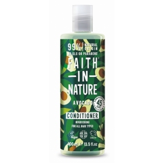 Faith in Nature Vyživující přírodní kondicionér s avokádovým olejem pro všechny typy vlasů (Nourishing Conditioner) Objem 400 ml woman