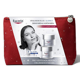 Eucerin Dárková sada péče o suchou a zralou pleť Hyaluron-Filler + 3x Effect woman