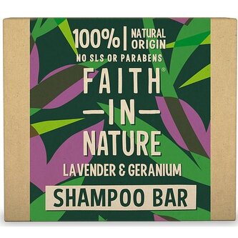 Faith in Nature Tuhý šampon Levandule a pelargonie (Shampoo Bar) 85 g woman