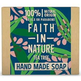Faith in Nature Rostlinné tuhé mýdlo Tea Tree (Hand Made Soap) 100 g unisex