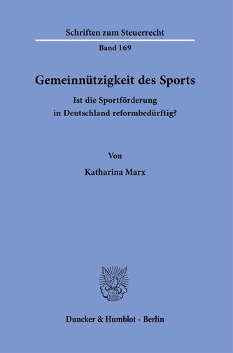 Gemeinnützigkeit des Sports.