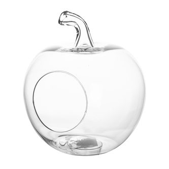 Váza sklo jablko 20x24 cm