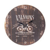 Hodiny nástěnné dřevo VALMONS hnědé pr. 34 cm