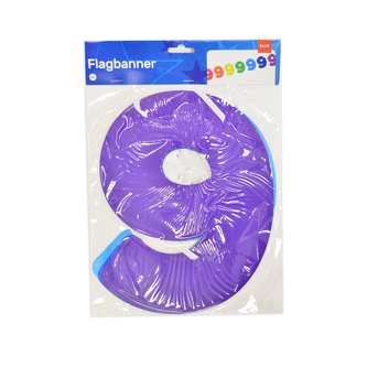 Girlanda papír číslo 9 6 m