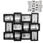 Rámečky obraz 12 fotek UH bílý/černý 45x59 cm