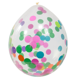 Balónek latex konfety pr. 30 cm 4 ks