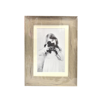 Fotorámeček dřevo béžový 18x23 cm
