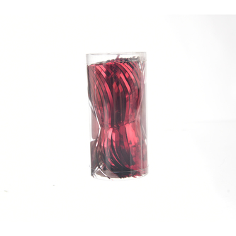 Girlanda vánoční červená glitr 3 m