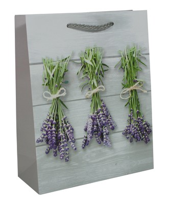 Taška dárková levandule 26x10x32 cm